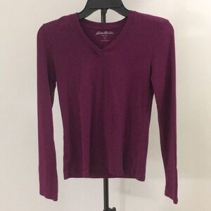 Plum, Eddie Bauer, Long Sleeve (Small)